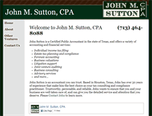 Tablet Screenshot of johnsuttoncpa.com